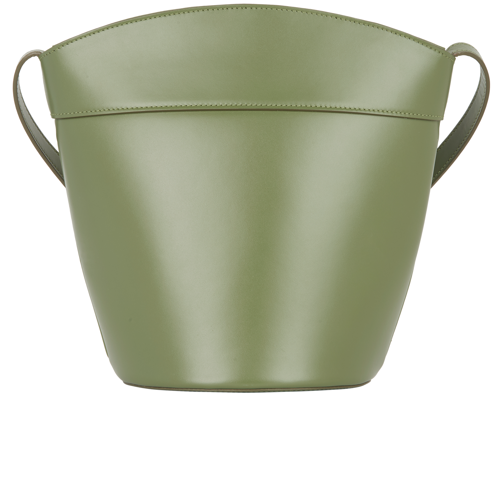 Clasp Bucket Bag, &pound;600, Handbags, Green, Leather, Back view